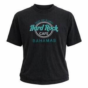 Vintage Embroidered Hard Rock Cafe Bahamas T-Shirt